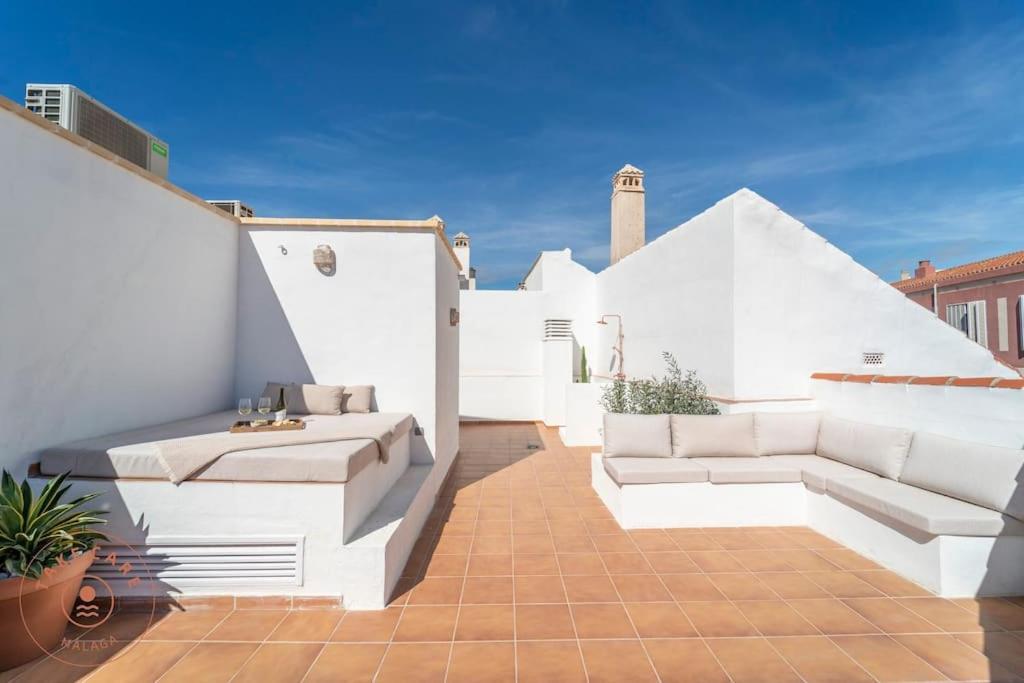 Casa La Terraza With Big Rooftop Terrace Málaga Exterior foto