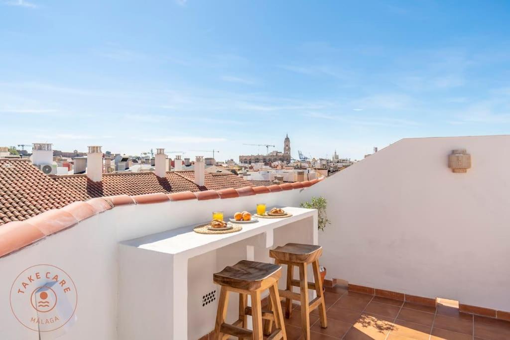 Casa La Terraza With Big Rooftop Terrace Málaga Exterior foto