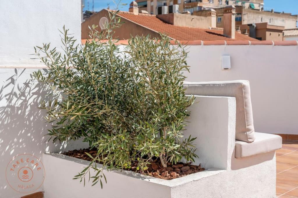 Casa La Terraza With Big Rooftop Terrace Málaga Exterior foto